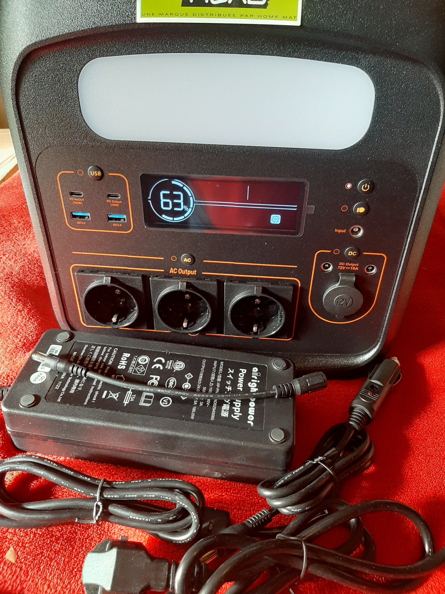 Station énergie lithium LifeP04 1200W/H