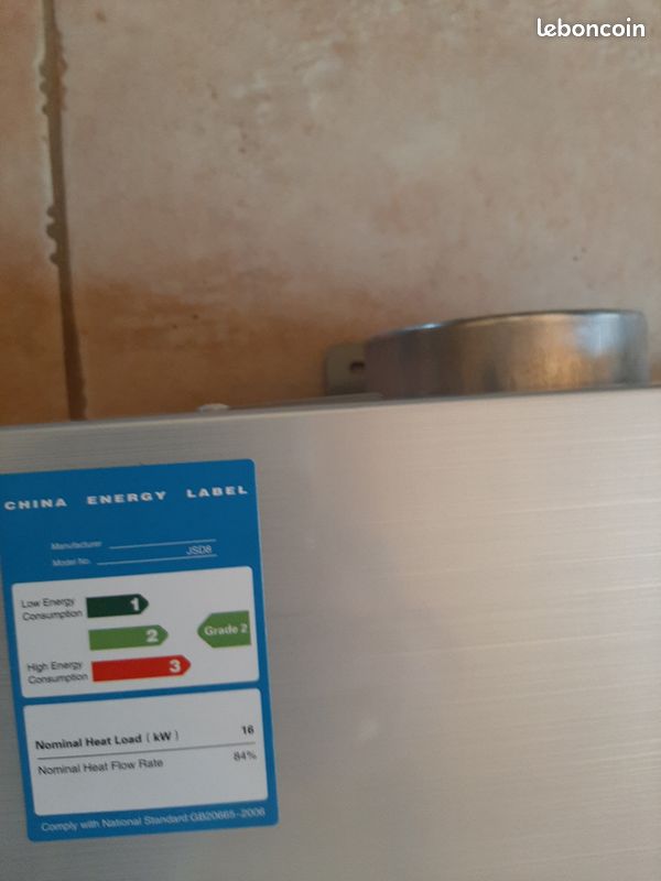 Chauffe eau gaz 6l/m