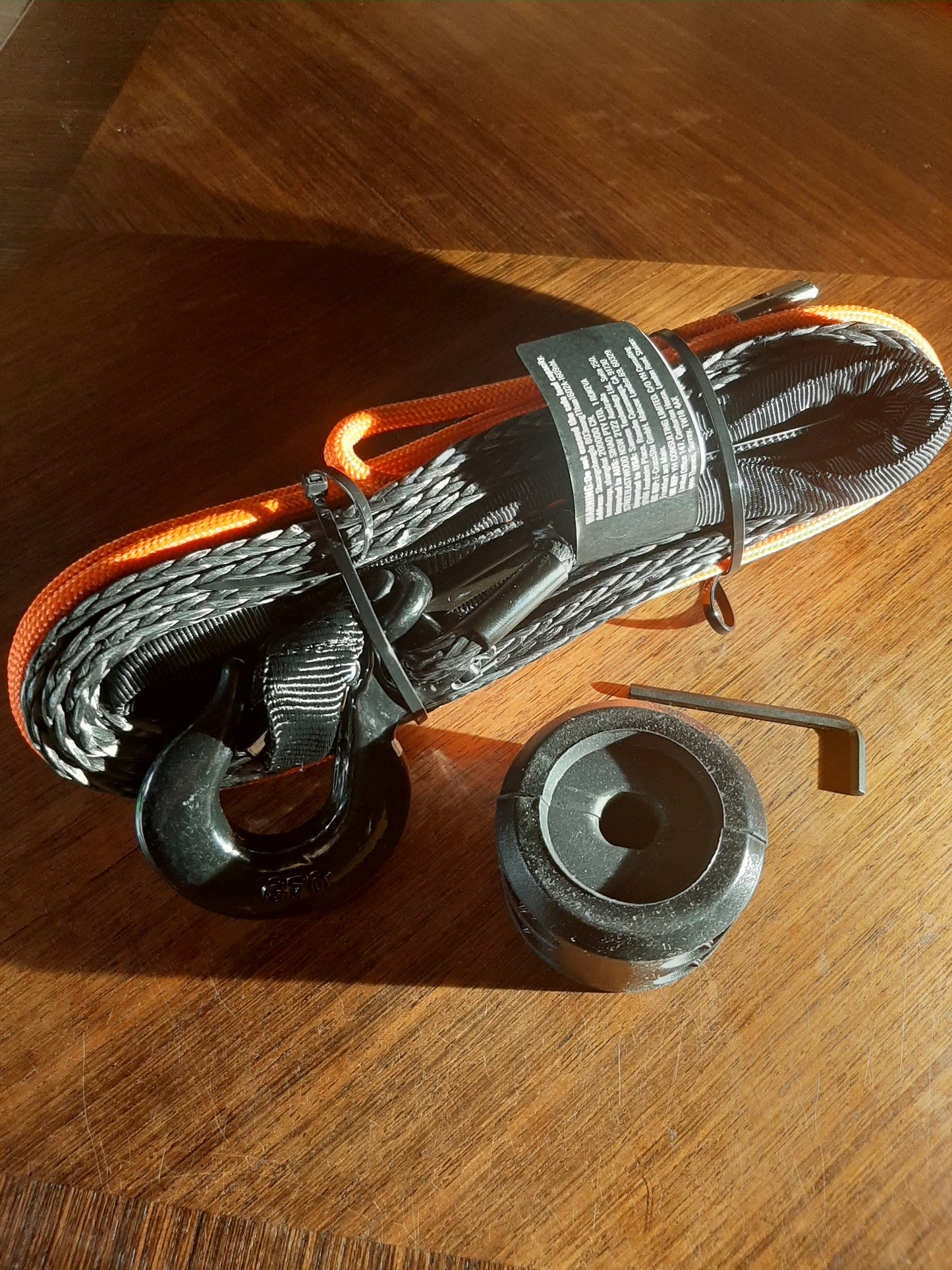 Corde synthétique pour treuil quad ou voiture jusqu'à 3500LBS