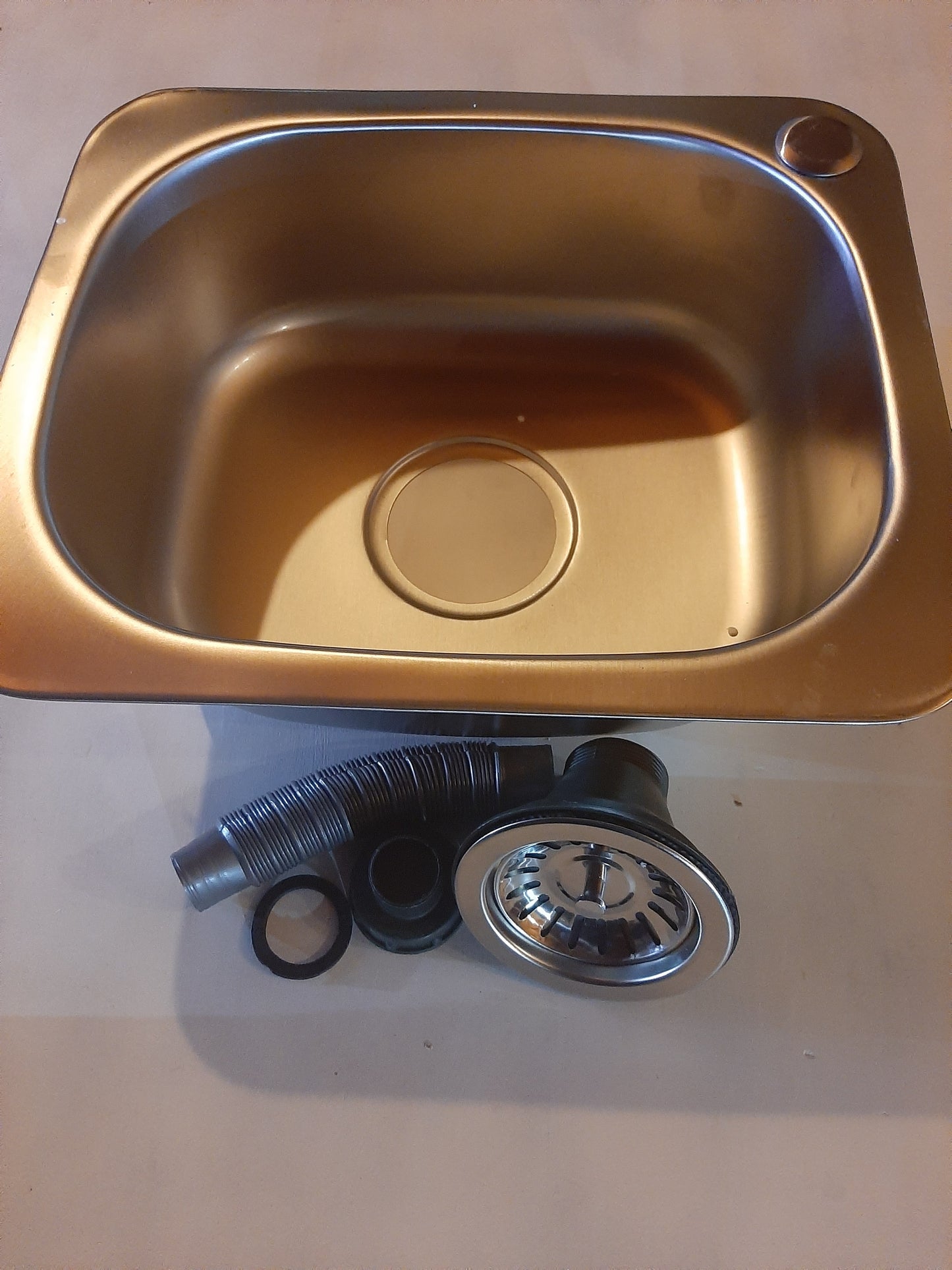 Evier inox 37 x 31 cm bonde