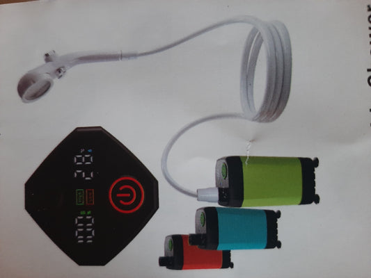 Kit douche avec pompe sur batterie chargement USB