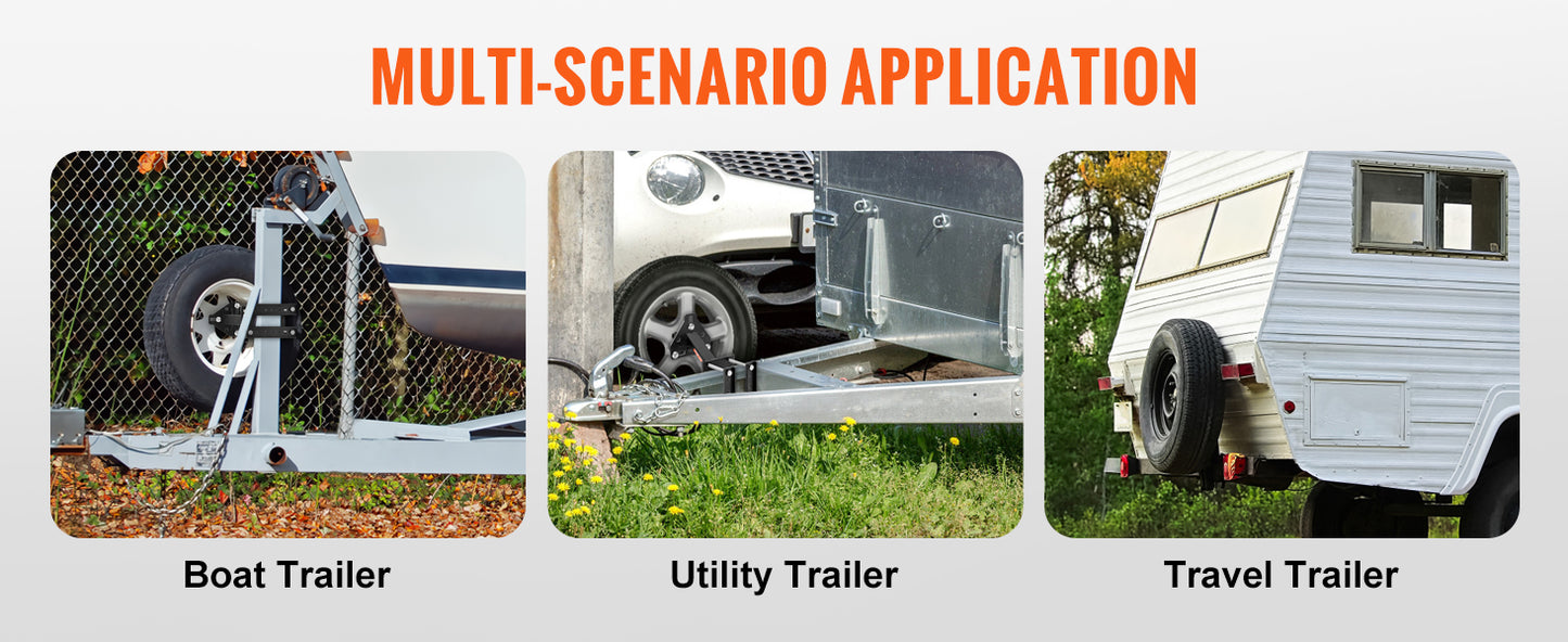 Support de roue de secours pour remoque