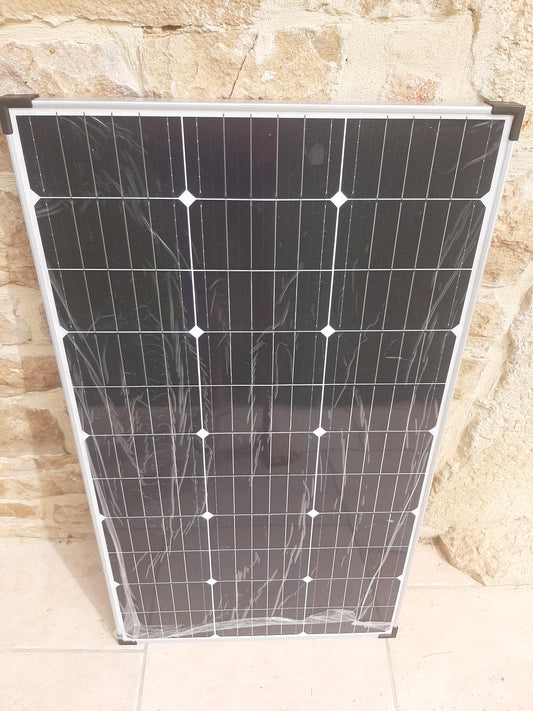 Kit panneau solaire 150w avec controleur , passe toit et cables