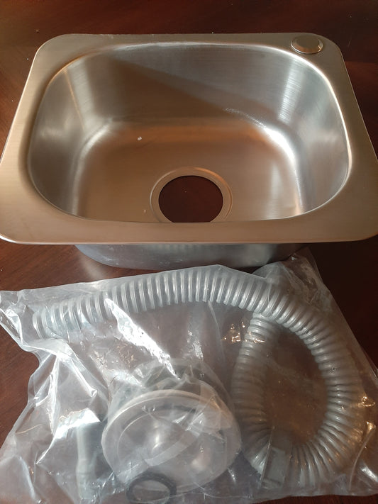 Evier inox 37 x 31 cm bonde