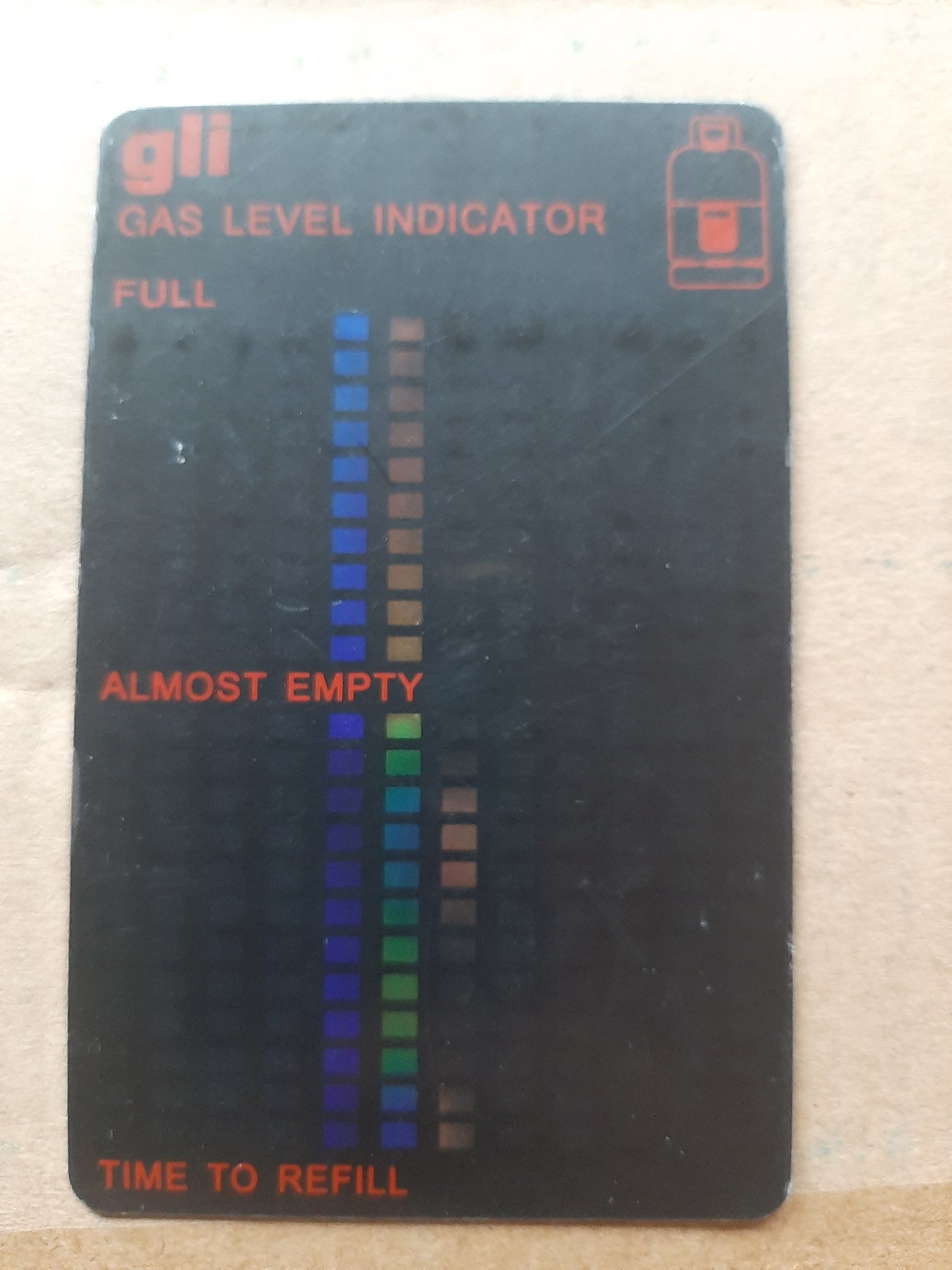 Indicateur de niveau de remplissage des bouteilles de gaz Gaslevel